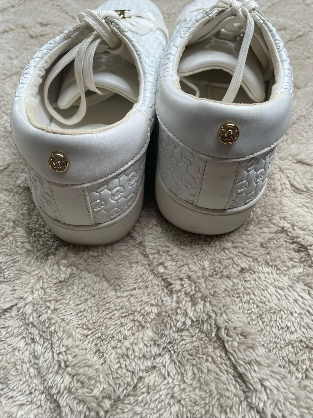 Michael Kors white leather